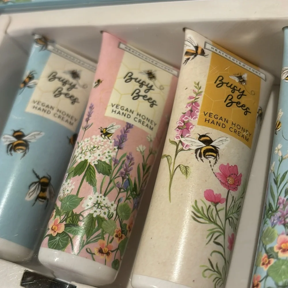 Busy Bee Hand Cream Collection Heathcote & Ivory 7X 1.0oz tubes NWT Vegan Honey - Picture 11 of 16
